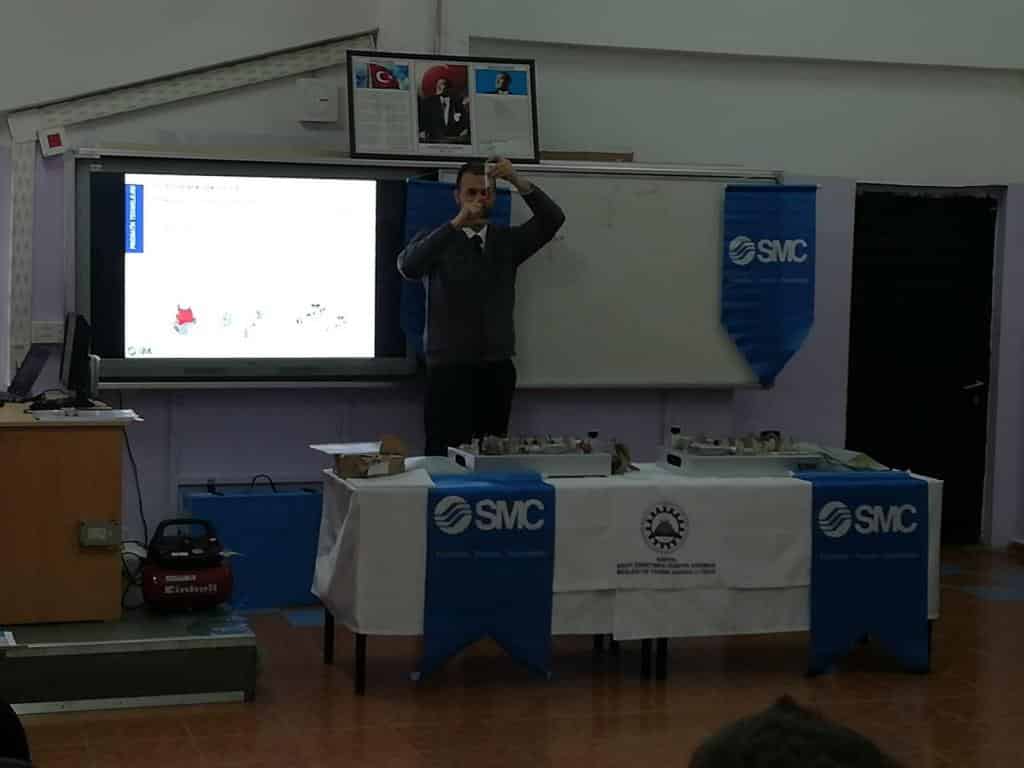 Smc Turkey Otomasyon A S Ile Yapilan Isbirligi Cercevesiinde Ogrencilerimize Uygulamali Pnomatik Teknolojisi Egitimi Verildi Sehit Ogretmen Huseyin Agirman Mesleki Ve Teknik Anadolu Lisesi