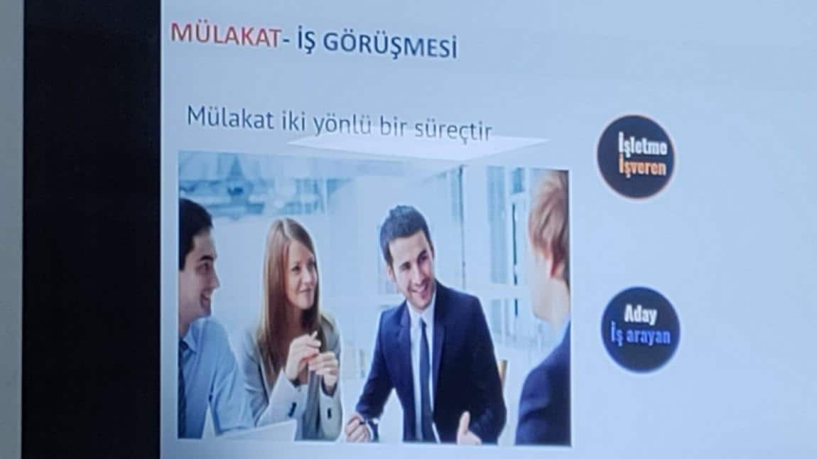 Pendik İŞKUR tarafından tüm 12.sınıf öğrencilerimize CV hazırlama ve mülakat teknikleri semineri verilmiştir.